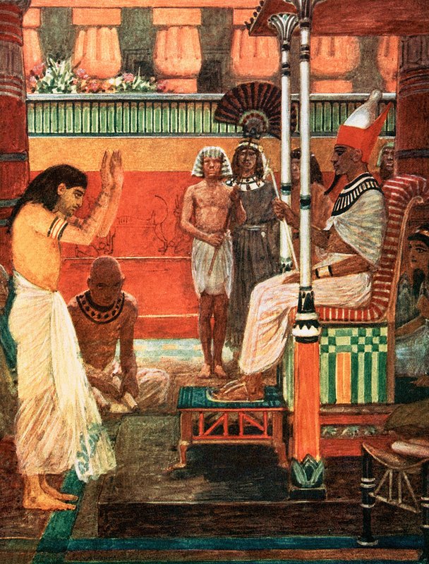 Faraon opowiada swój sen autorstwa William Hatherell