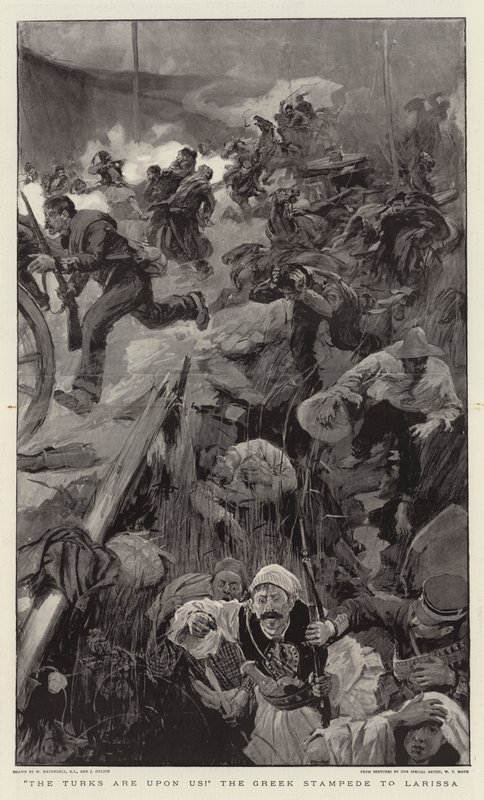 Turcy są na nas! grecki Stampede do Larissa autorstwa William Hatherell