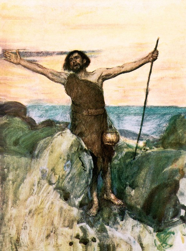 Głos wołającego na pustyni, autorstwa William Hatherell