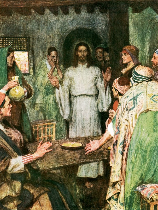 Potem przyszedł Jezus i stanął pośród nich autorstwa William Hatherell