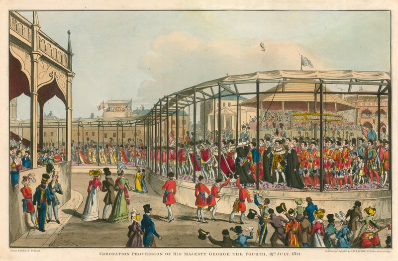 Procesja koronacyjna Jego Królewskiej Mości Jerzego IV, 19 lipca 1821 r autorstwa William Heath
