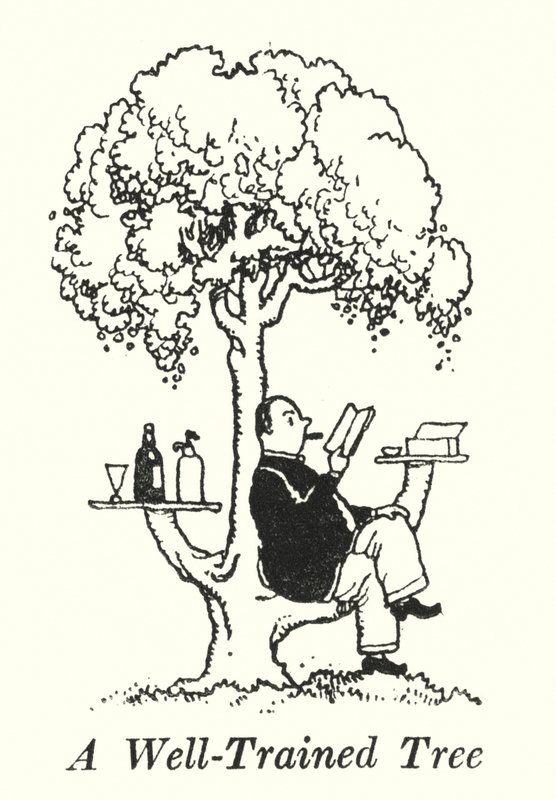 Dobrze wyszkolone drzewo (lito) autorstwa William Heath Robinson