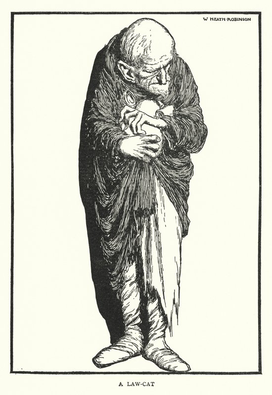 Kot prawa (lito) autorstwa William Heath Robinson