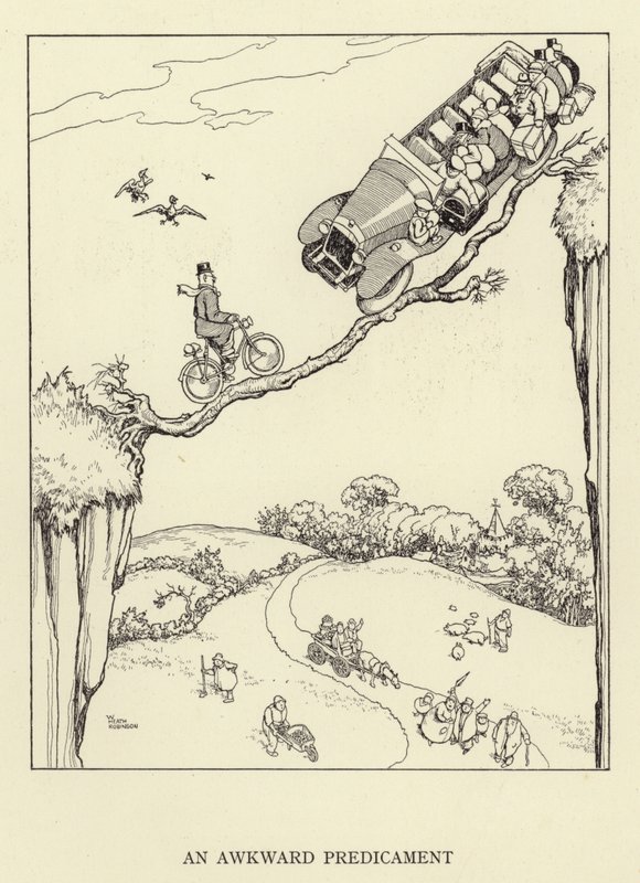 Niezręczna sytuacja autorstwa William Heath Robinson