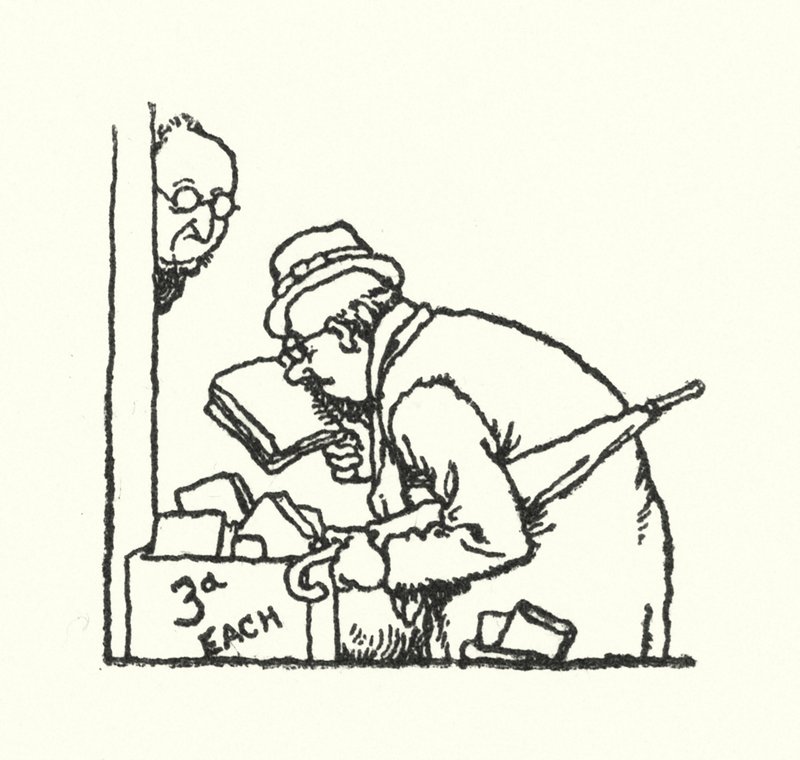 Przeglądanie (lito) autorstwa William Heath Robinson
