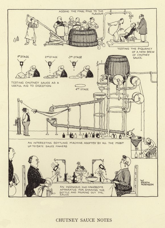 Nuty sosu Chutney autorstwa William Heath Robinson