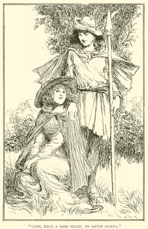 Chodź, miej dobre serce, moja siostro Aliena autorstwa William Heath Robinson
