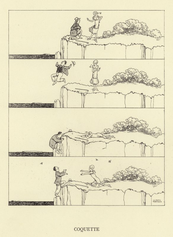 Kokietka autorstwa William Heath Robinson