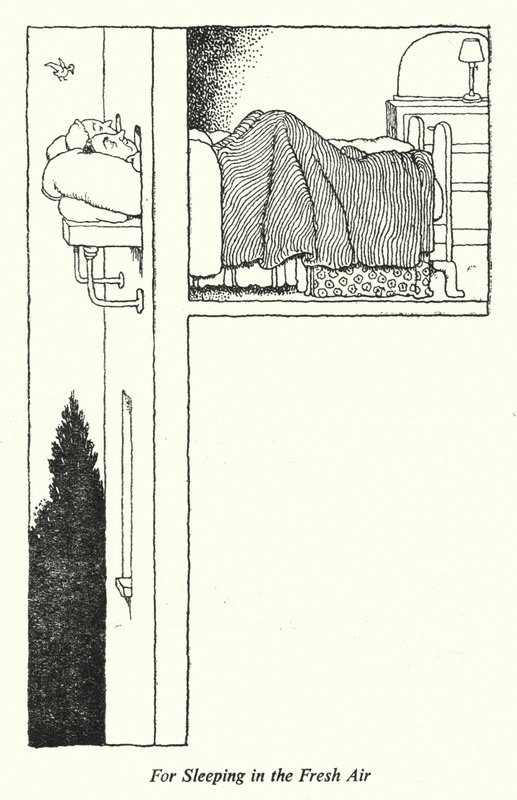 Do spania na świeżym powietrzu (lito) autorstwa William Heath Robinson