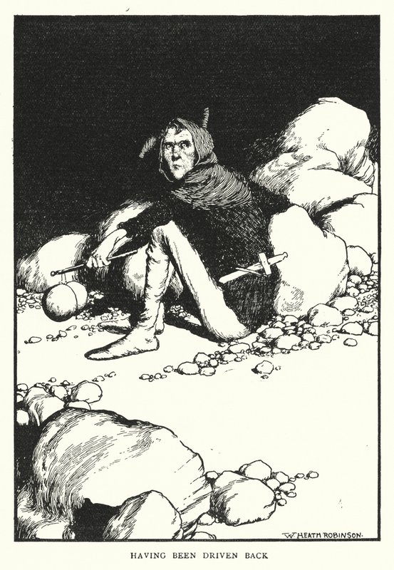 Został odepchnięty (lito) autorstwa William Heath Robinson