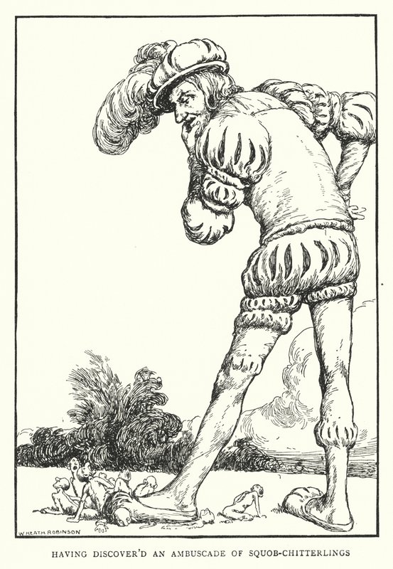 Po odkryciu zasadzki Squob-Chitterlings (lito) autorstwa William Heath Robinson