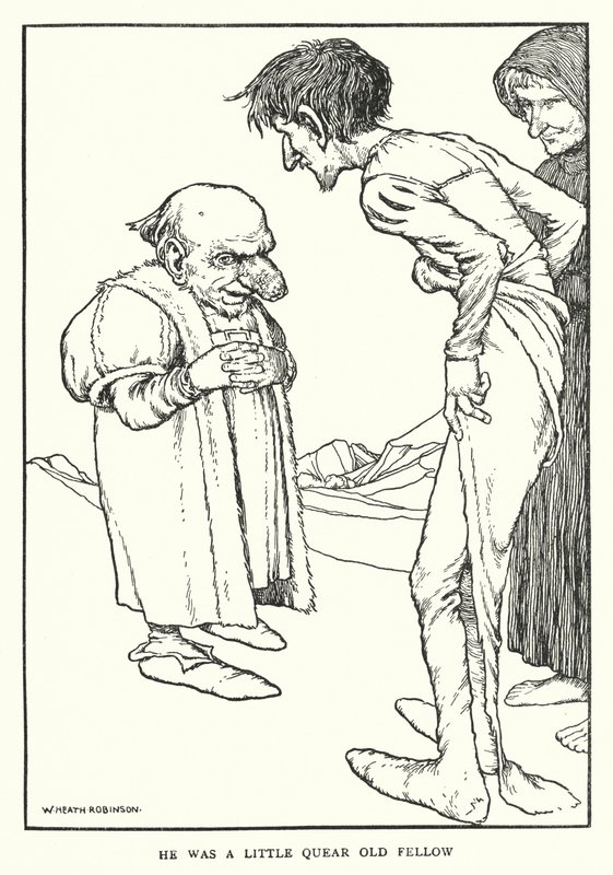 Był trochę dziwnym staruszkiem (lito) autorstwa William Heath Robinson