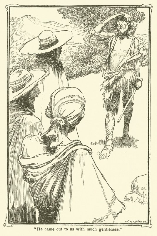 Ilustracja do Don Kichota (lito) autorstwa William Heath Robinson