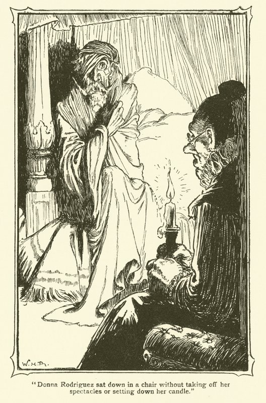 Ilustracja do Don Kichota (lito) autorstwa William Heath Robinson