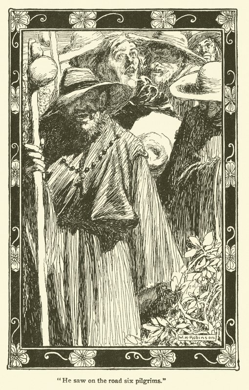 Ilustracja do Don Kichota (lito) autorstwa William Heath Robinson
