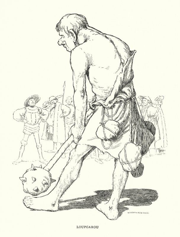 Lupgarou (kamień) autorstwa William Heath Robinson