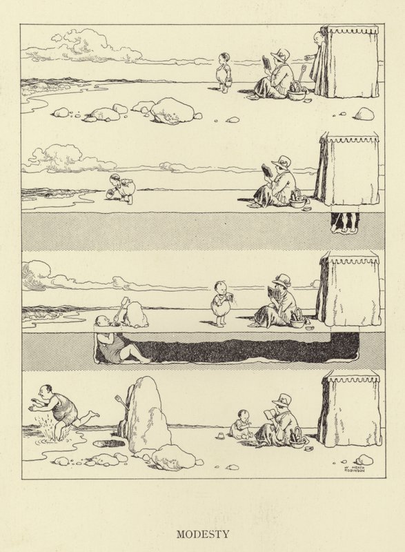 Modesty autorstwa William Heath Robinson