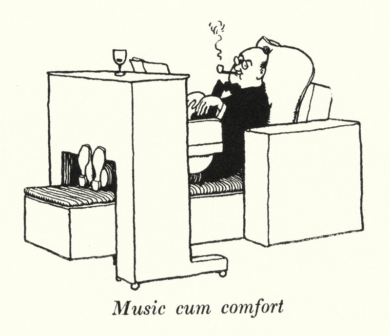 Muzyka cum comfort (lito) autorstwa William Heath Robinson
