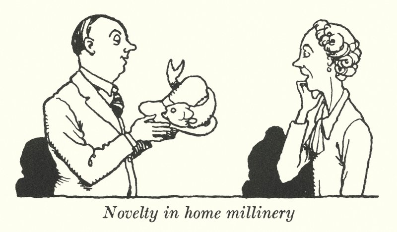 Nowość w modnirstwie domowym (lito) autorstwa William Heath Robinson