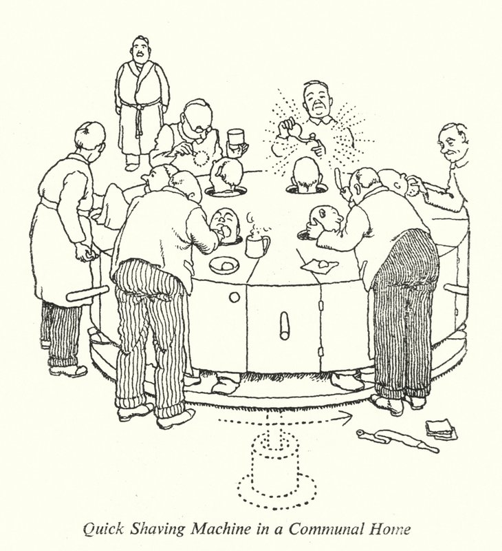 Szybka maszyna do golenia w domu komunalnym (lito) autorstwa William Heath Robinson