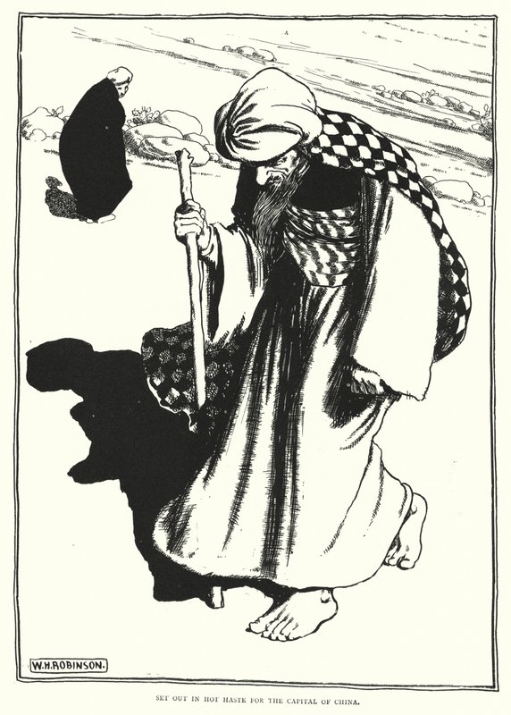 Wyrusz w gorącym pośpiechu do stolicy Chin (rycina) autorstwa William Heath Robinson
