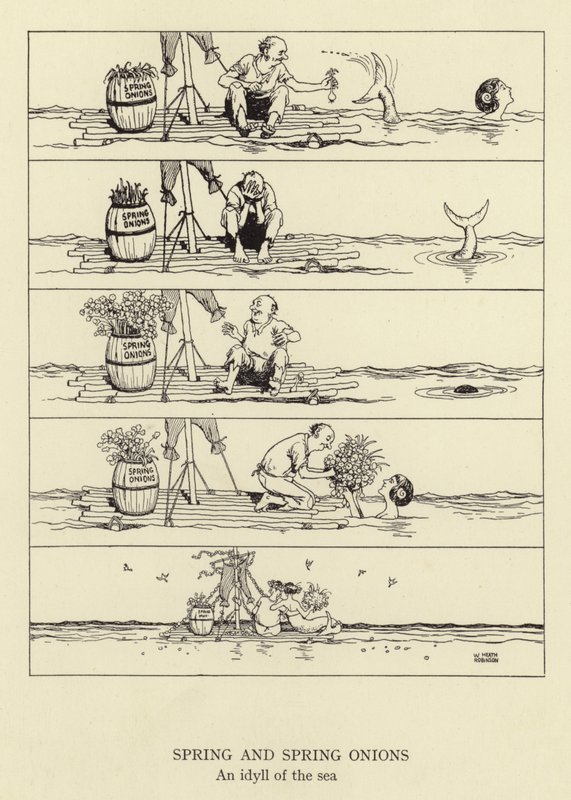 Dymka i dymka, idylla morza autorstwa William Heath Robinson