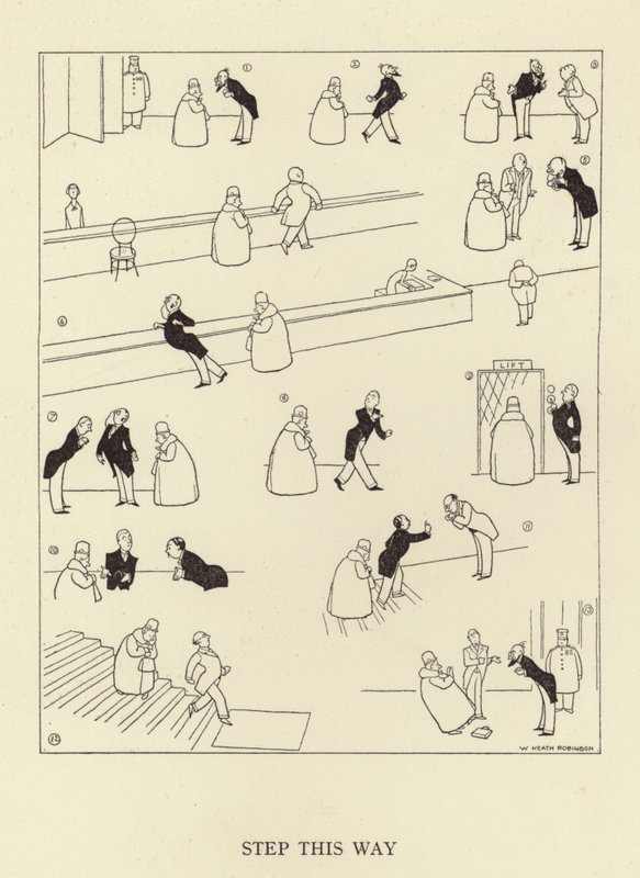 Krok w ten sposób autorstwa William Heath Robinson