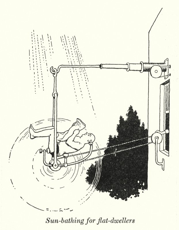 Opalanie dla mieszkańców mieszkań (litos) autorstwa William Heath Robinson