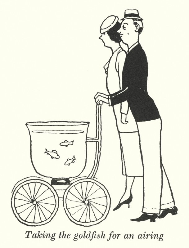 Zabranie złotej rybki na wietrzenie (lito) autorstwa William Heath Robinson