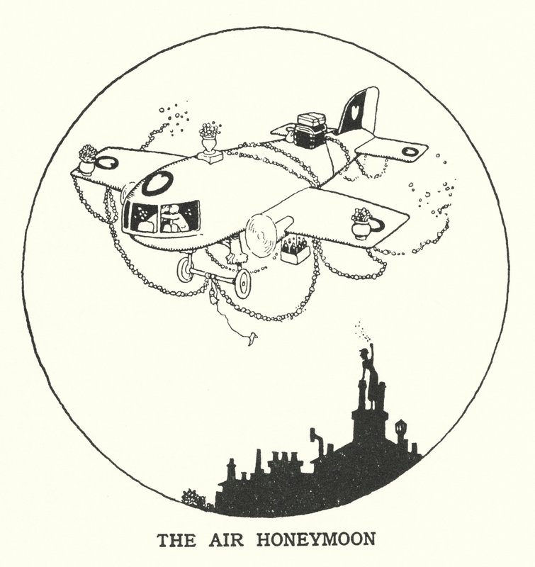 Powietrzny miesiąc miodowy (lito) autorstwa William Heath Robinson