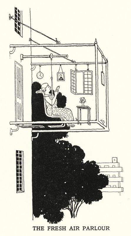 Salon świeżego powietrza (lito) autorstwa William Heath Robinson