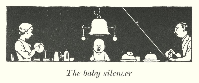 Tłumik dla dziecka (lit) autorstwa William Heath Robinson
