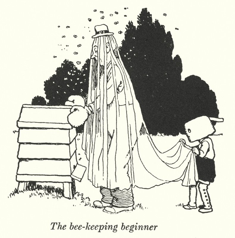 Początkujący pszczelarz (lito) autorstwa William Heath Robinson