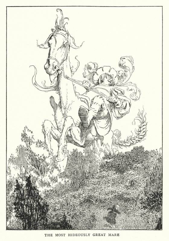 Najbardziej ohydnie wspaniała klacz (lito) autorstwa William Heath Robinson