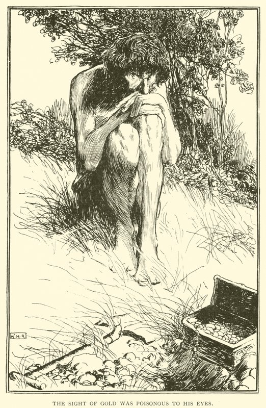 Widok złota był trujący dla jego oczu autorstwa William Heath Robinson