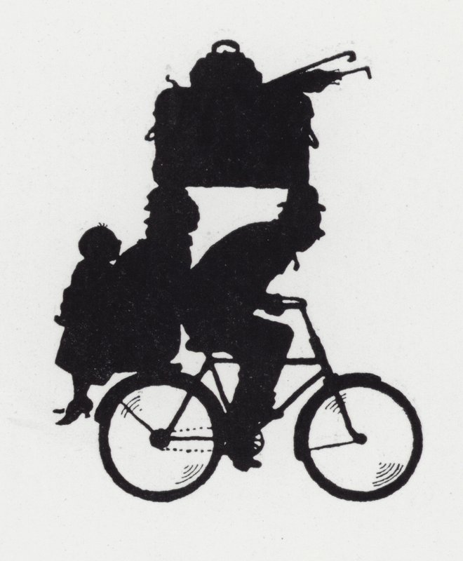 Zwiedzanie z rodziną na rowerze (lito) autorstwa William Heath Robinson