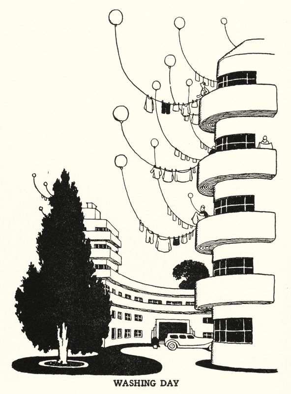 Dzień prania (lito) autorstwa William Heath Robinson