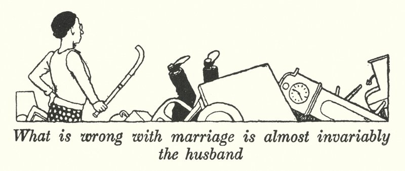 To, co jest nie tak z małżeństwem, to prawie zawsze mąż (lito) autorstwa William Heath Robinson