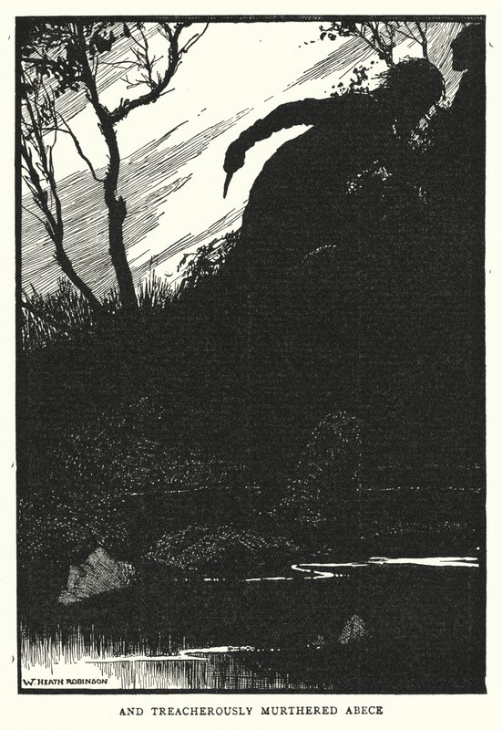 i zdradziecko zamordował Abece (lito) autorstwa William Heath Robinson