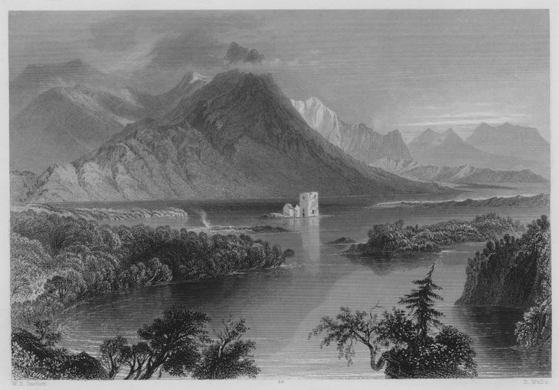 Ballynahinch (grawerowanie) autorstwa William Henry (after) Bartlett