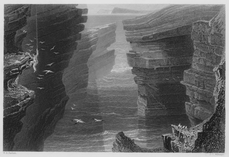 Zatoka w Malbay (grawerowanie) autorstwa William Henry (after) Bartlett