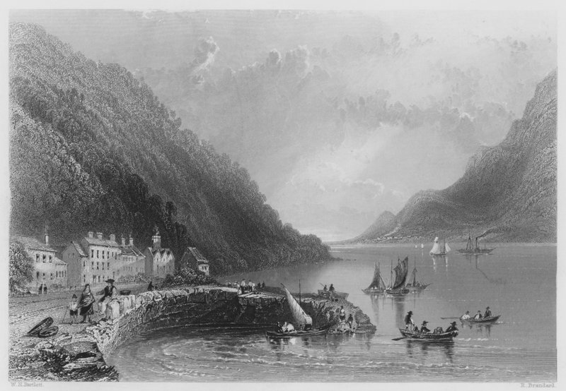 Molo Ross-Trevor (grawerowanie) autorstwa William Henry (after) Bartlett