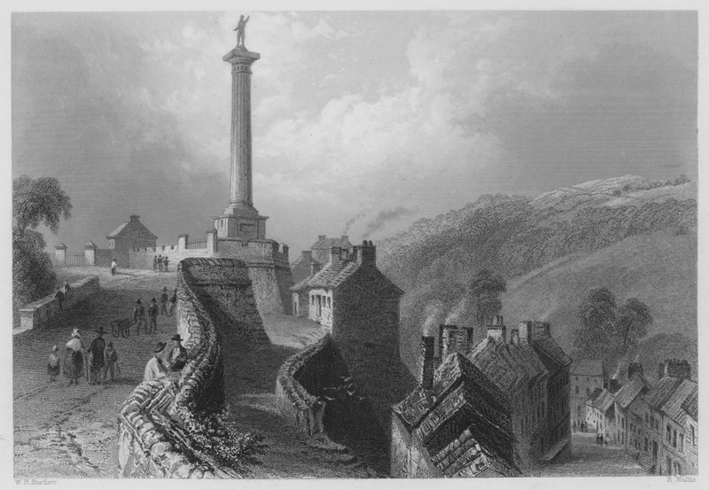 Filar Walkera, Walls of Londonderry (grawerowanie) autorstwa William Henry (after) Bartlett