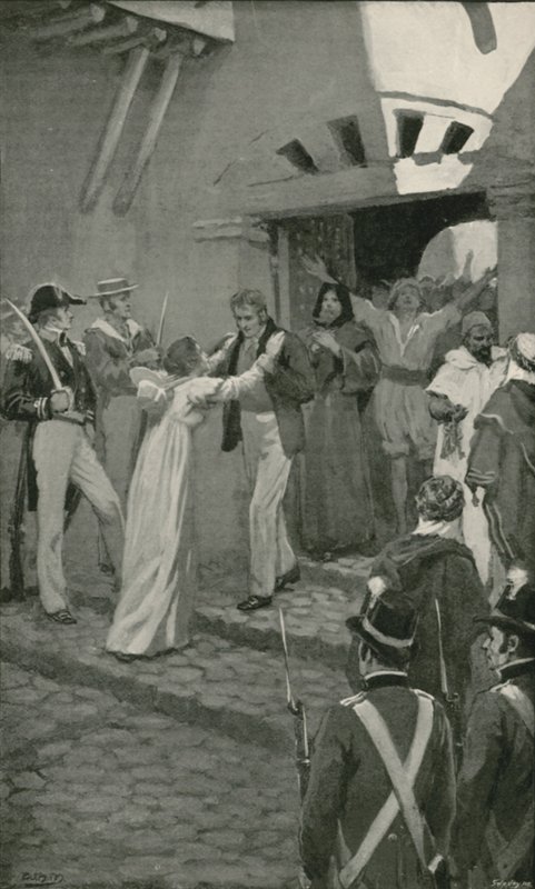 Wyzwolenie chrześcijańskich niewolników w Algierze przez brytyjską marynarkę wojenną (lito) autorstwa William Henry (after) Margetson