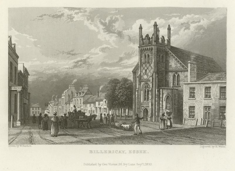 Billericay, Essex autorstwa William Henry Bartlett