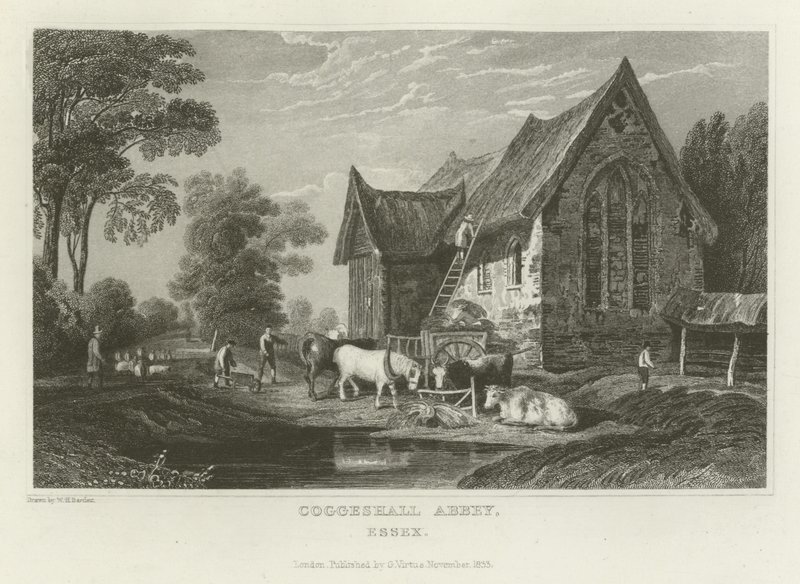 Opactwo Coggeshall, Essex autorstwa William Henry Bartlett