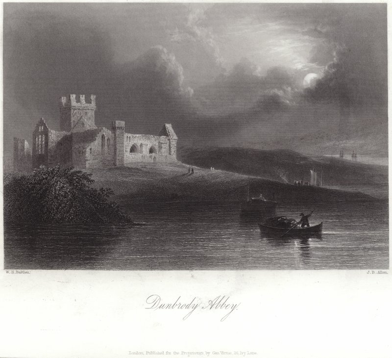 Opactwo Dunbrody w hrabstwie Wexford autorstwa William Henry Bartlett
