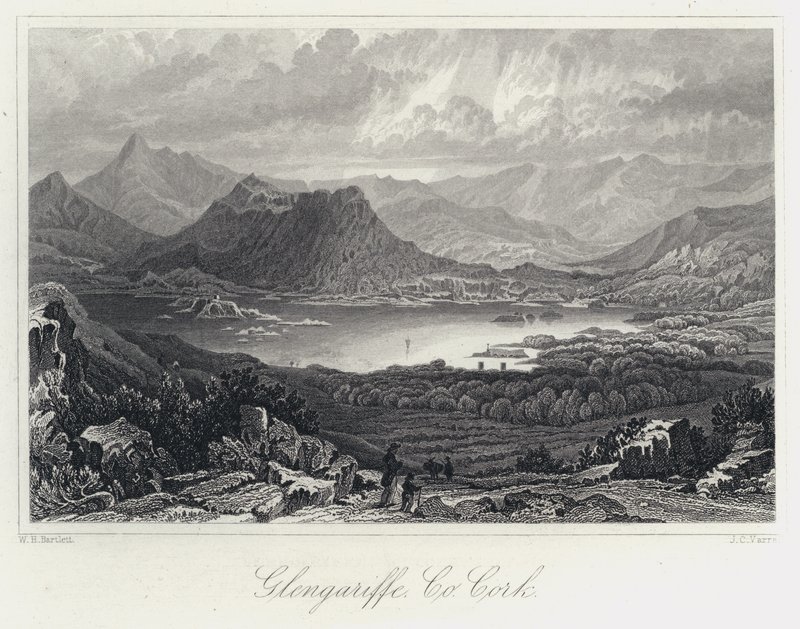 Glengariffe, Co Cork (grawerowanie) autorstwa William Henry Bartlett