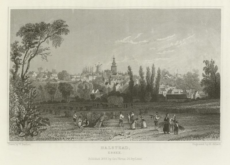Halstead, Essex autorstwa William Henry Bartlett
