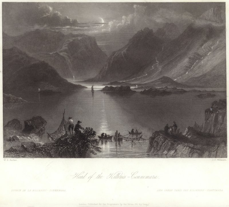 Head of the Killeries, Connemara autorstwa William Henry Bartlett
